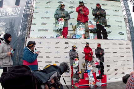 2012 Uso Men's Slopestyle Podium