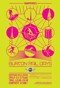 2012 Burton Rail Days Poster