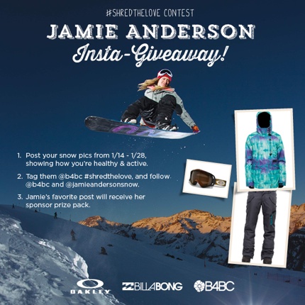B4Bc Jamie Anderson Instagram Contest