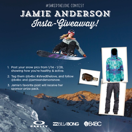 B4Bc Jamie Anderson Instagram Contest
