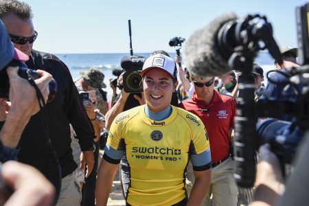 Tyler Wright winning the Swatch Womens Pro.